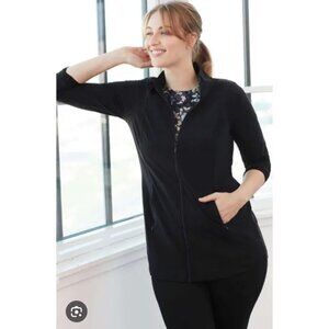 Pure Jill Fit Performance Running Athleisure Stretch Jacket XL Black